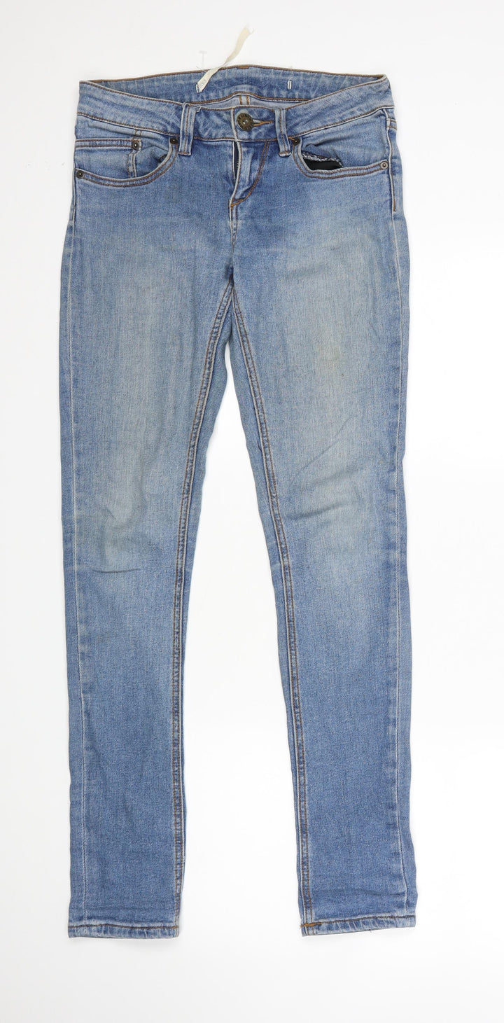 Pippa Womens Blue Skinny Jeans Size 8 L31 in