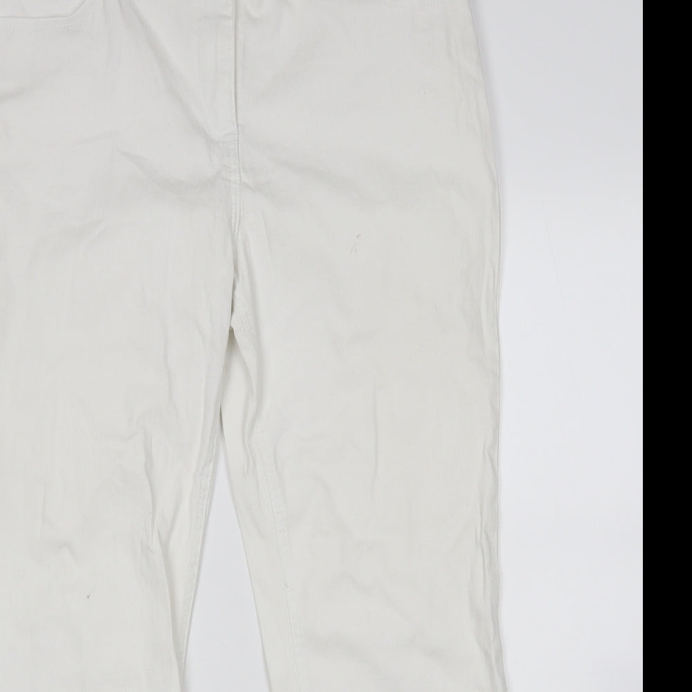 Matalan Womens White   Bootcut Jeans Size 16 L28 in