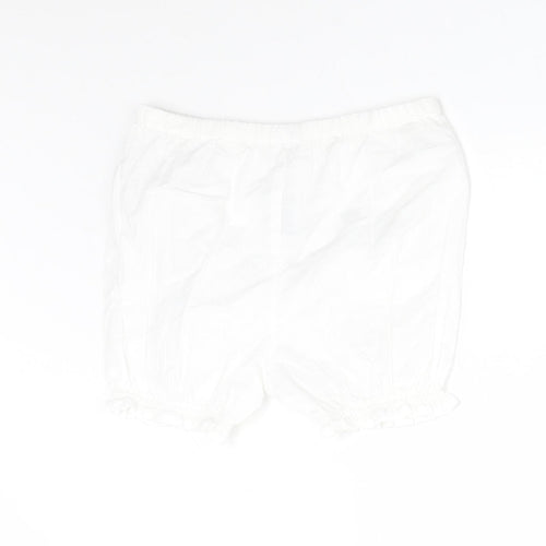 Nutmeg Baby White    Trousers Size 3-6 Months