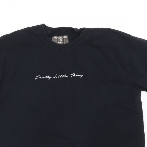 PRETTYLITTLETHING Womens Black   Basic T-Shirt Size S  - Pretty Little Thing