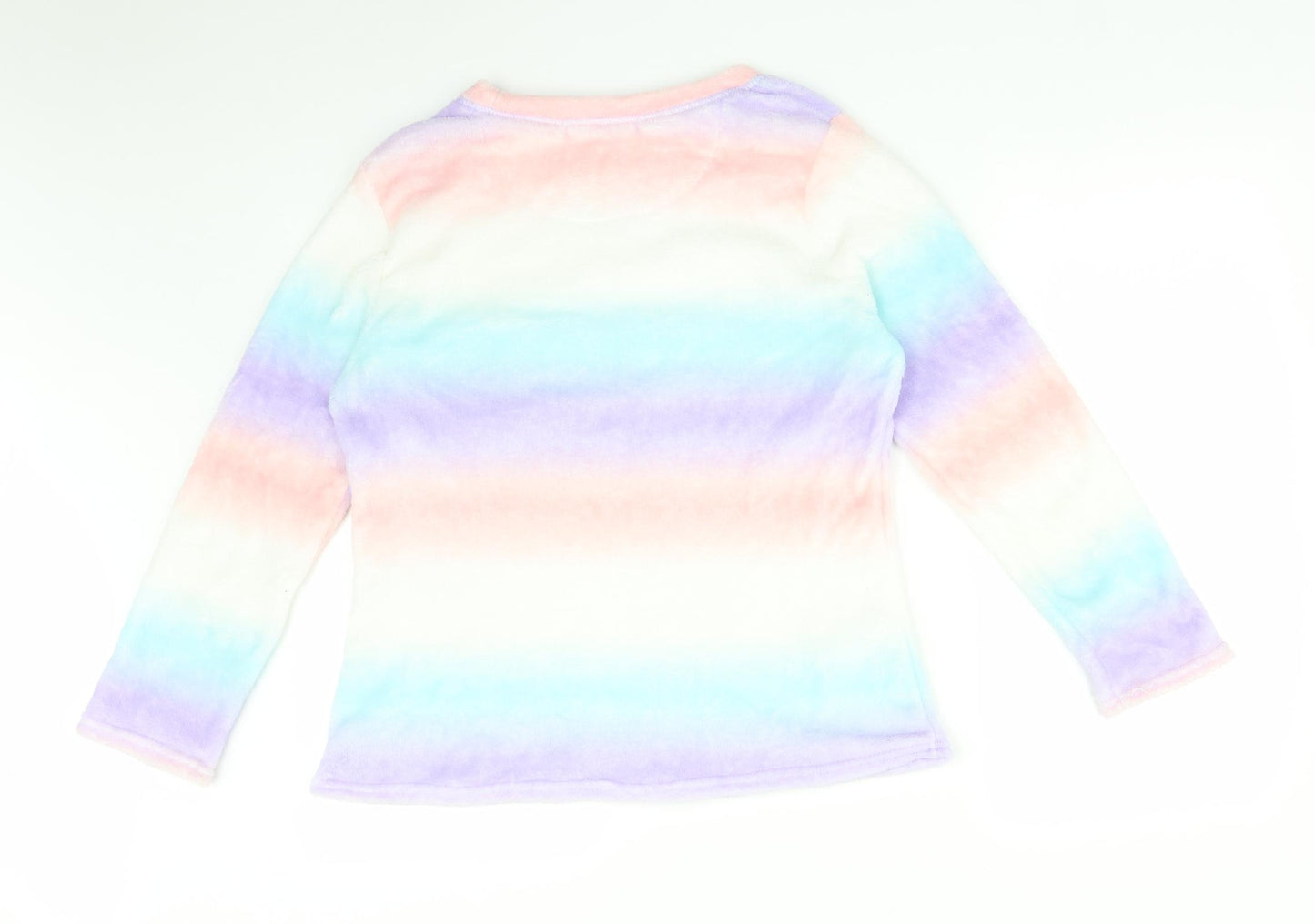 JUST LIKE YOU Womens Multicoloured Striped  Pullover Sweatshirt Size M