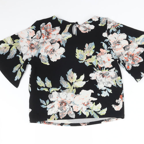 New Look Womens Multicoloured Floral  Basic T-Shirt Size 8
