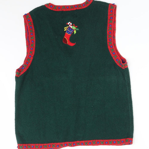 HEIDOOM COLLECTIABLES Mens Multicoloured   Vest Sweatshirt Size L  - CHRISTMAS