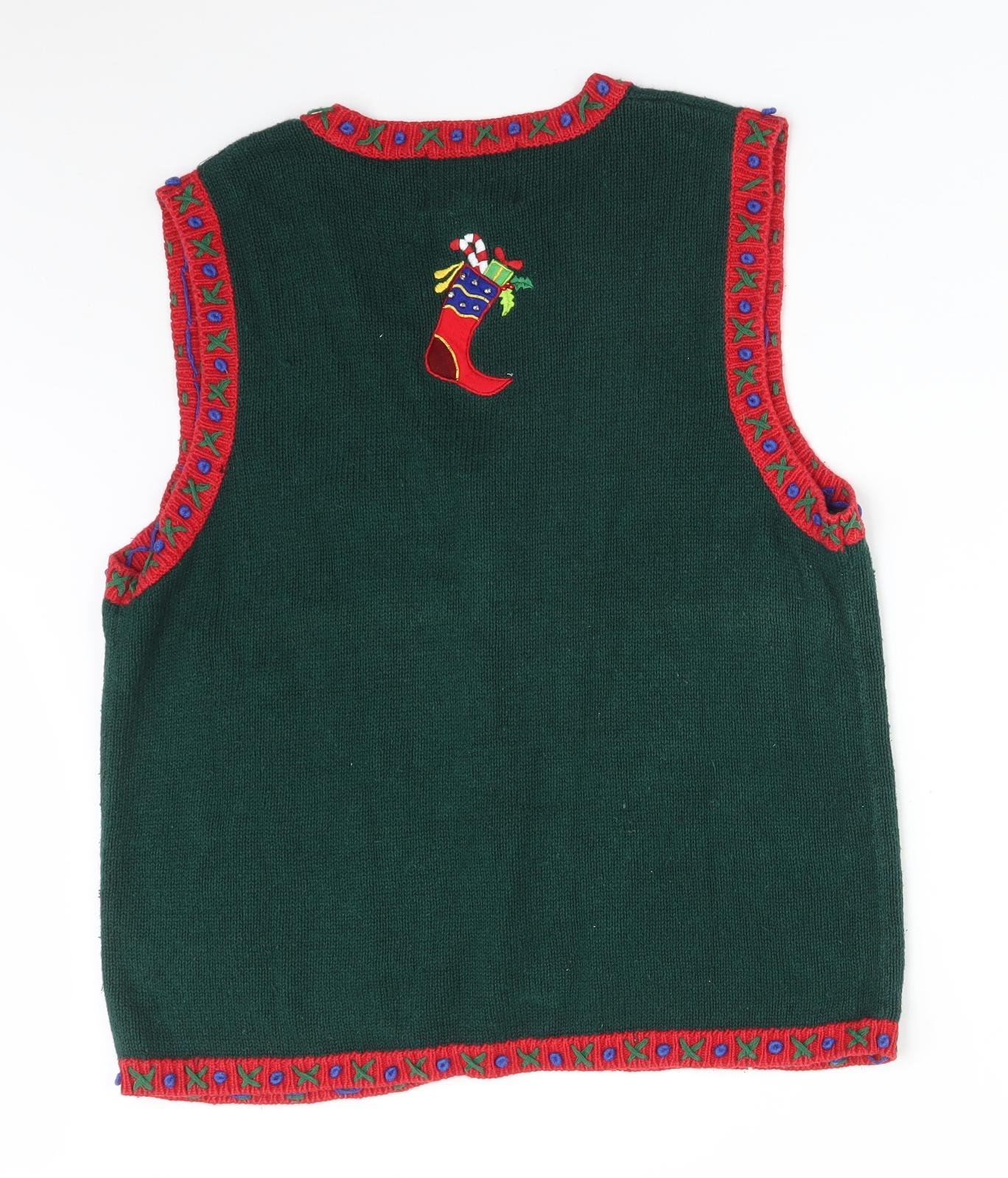 HEIDOOM COLLECTIABLES Mens Multicoloured   Vest Sweatshirt Size L  - CHRISTMAS