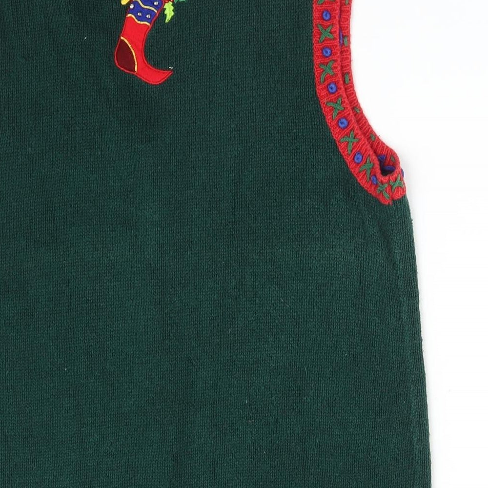 HEIDOOM COLLECTIABLES Mens Multicoloured   Vest Sweatshirt Size L  - CHRISTMAS