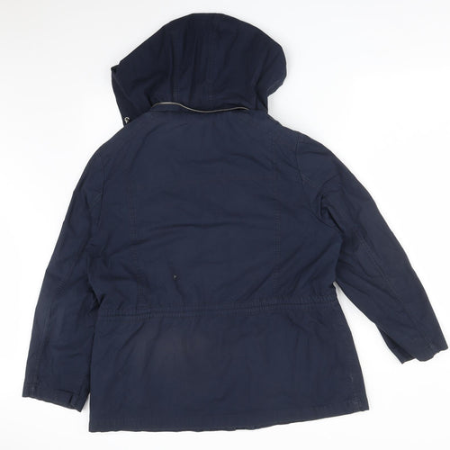 Maine Womens Blue   Overcoat Coat Size 18