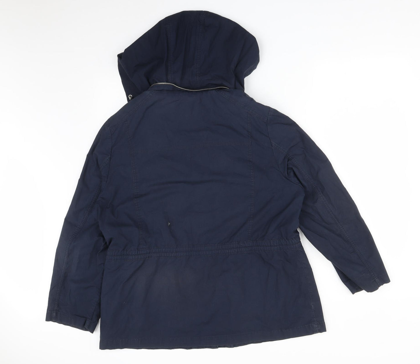 Maine Womens Blue   Overcoat Coat Size 18