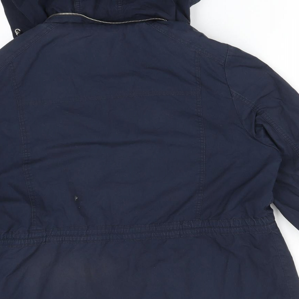 Maine Womens Blue   Overcoat Coat Size 18