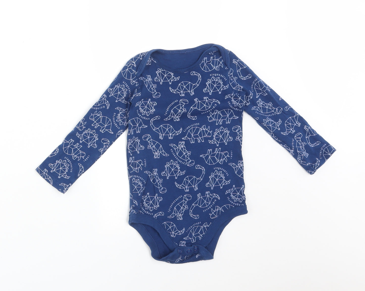 TU Baby Blue   Babygrow One-Piece Size 18-24 Months  - DINOSAURS