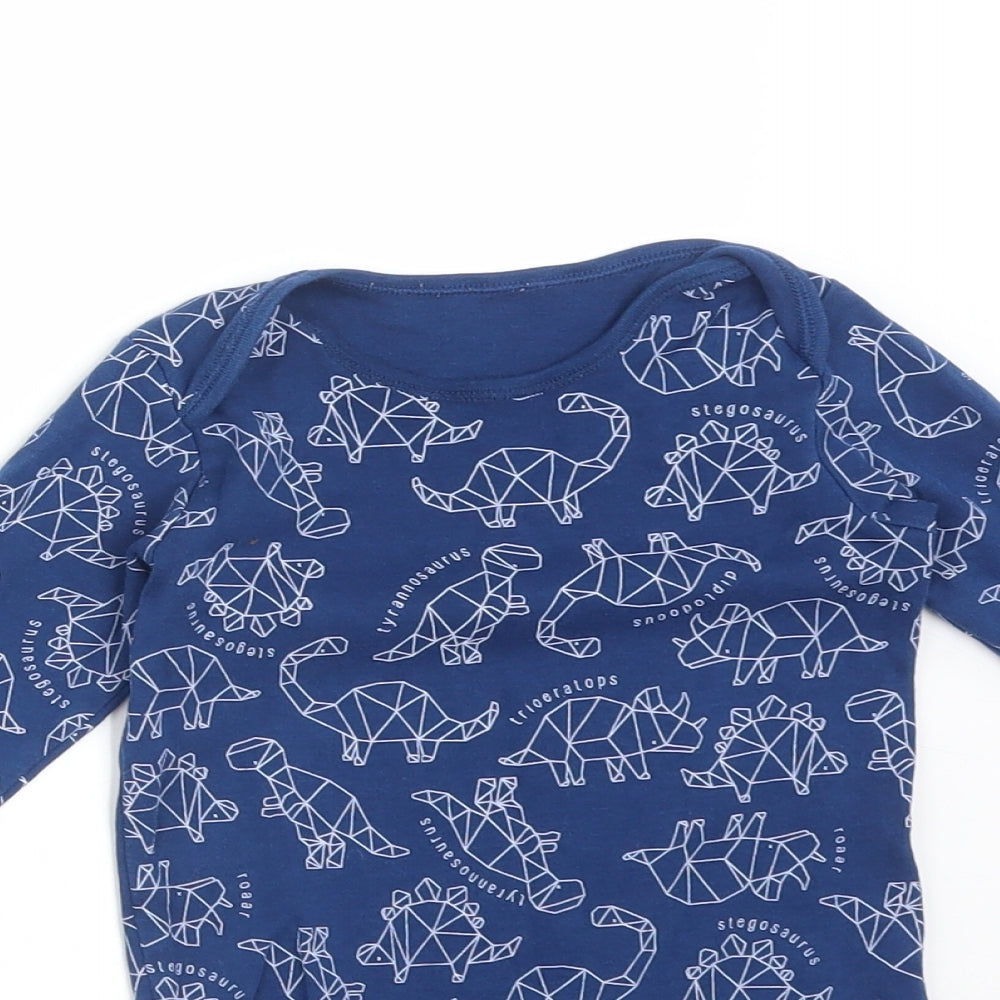 TU Baby Blue   Babygrow One-Piece Size 18-24 Months  - DINOSAURS