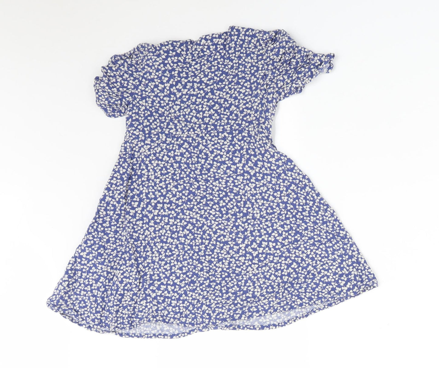NEXT Girls Blue Floral  Fit & Flare  Size 5 Years