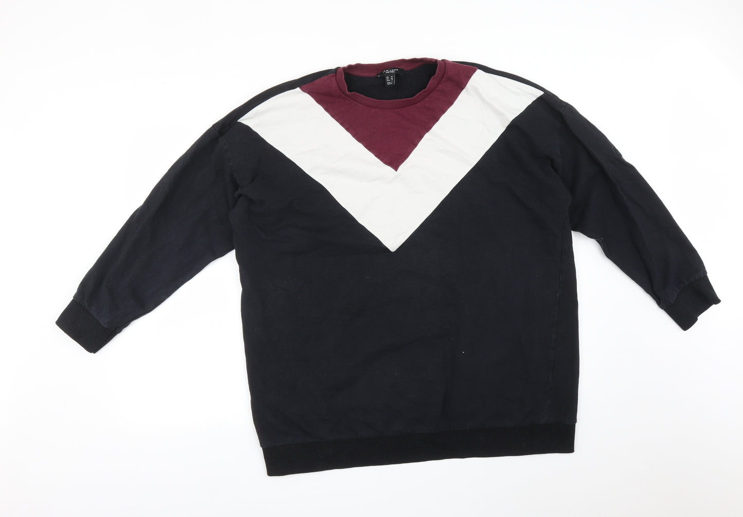New Look Womens Multicoloured Chevron  Pullover Sweatshirt Size 18