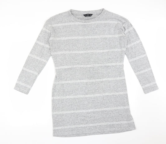 F&F Womens Grey Striped  A-Line  Size 14