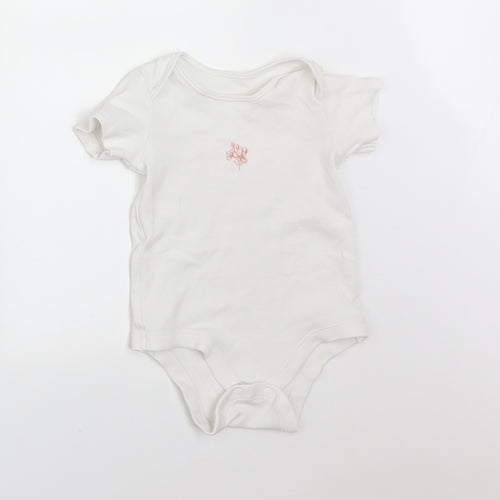 TU Baby White Floral  Babygrow One-Piece Size 3-6 Months