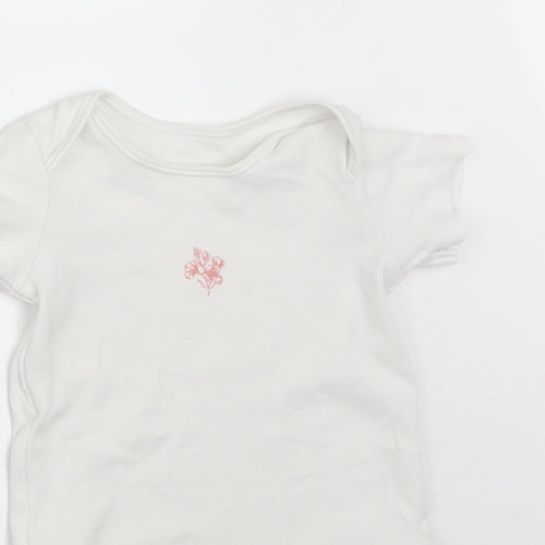 TU Baby White Floral  Babygrow One-Piece Size 3-6 Months