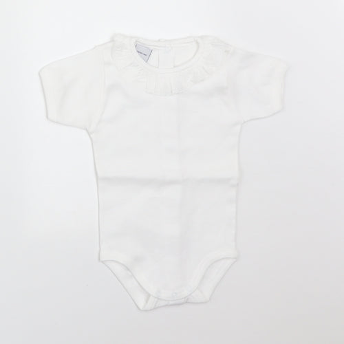 BABIDU Baby White   Babygrow One-Piece Size 3-6 Months
