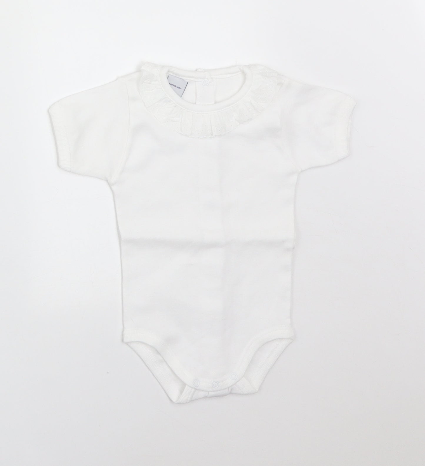 BABIDU Baby White   Babygrow One-Piece Size 3-6 Months