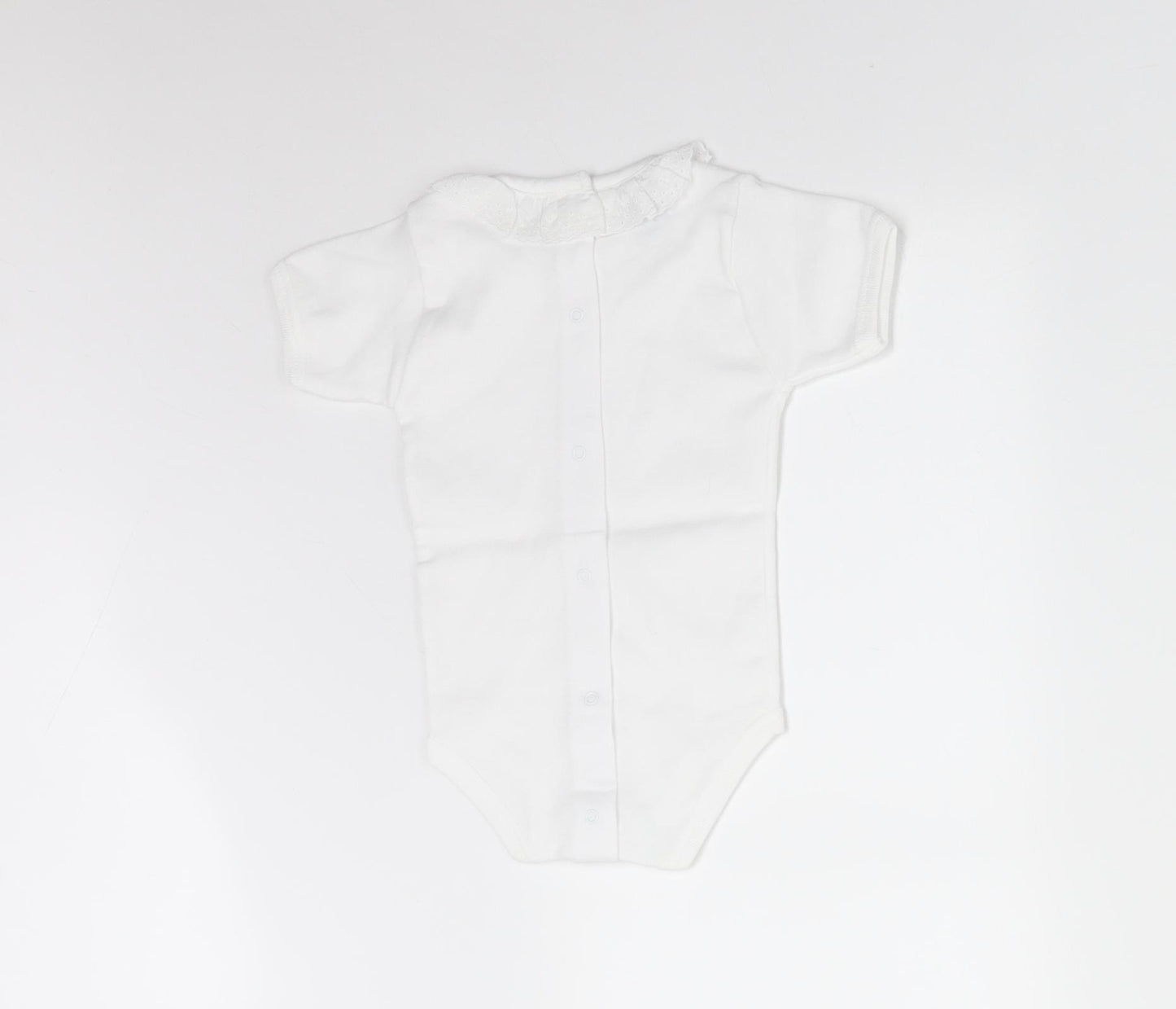 BABIDU Baby White   Babygrow One-Piece Size 3-6 Months