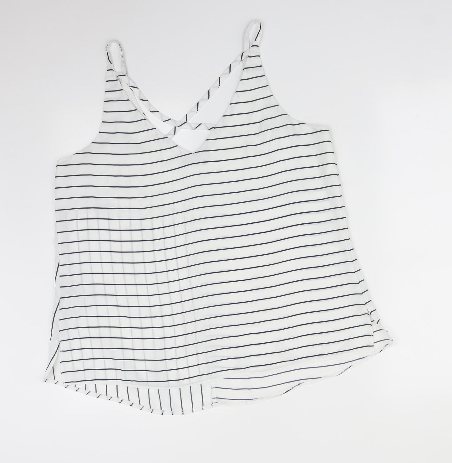 F&F Womens Multicoloured Striped  Camisole T-Shirt Size 16