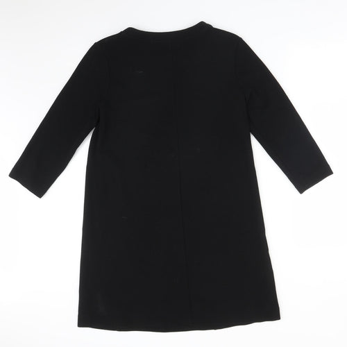 Boden Womens Black Striped  A-Line  Size 10