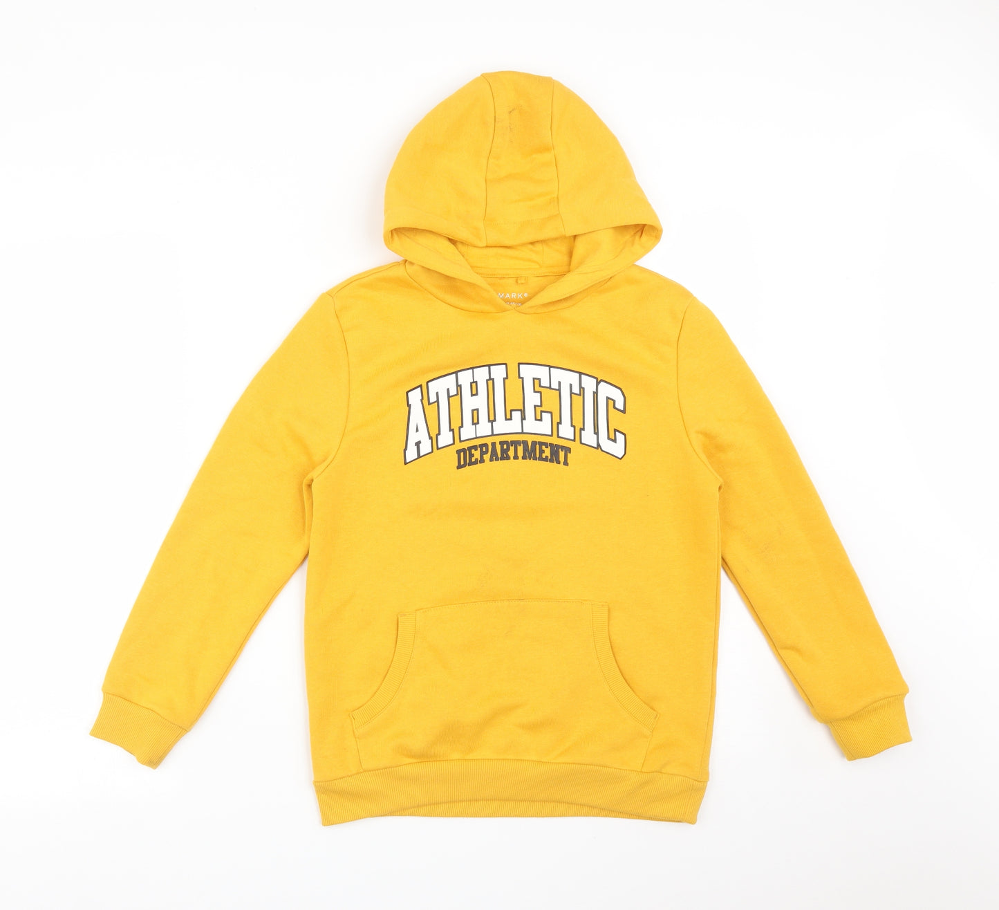 Primark Boys Yellow   Pullover Hoodie Size 10-11 Years  - ATHLETIC DEPARTMENT