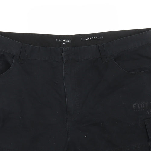 Firetrap Mens Black   Cargo Shorts Size 42