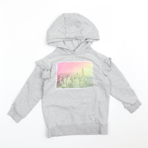Very Girls Grey   Pullover Hoodie Size 6 Years  - CITY