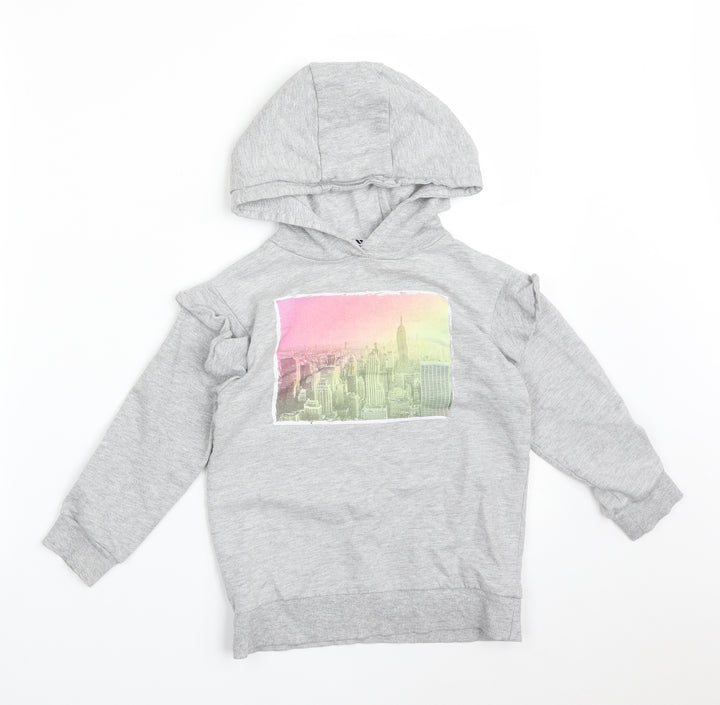 Very Girls Grey   Pullover Hoodie Size 6 Years  - CITY