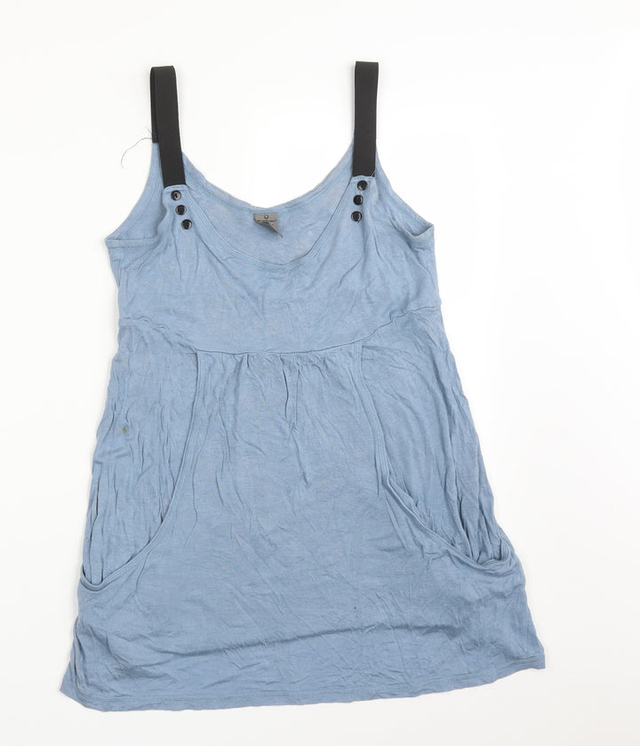 VERO MODA Womens Blue Basic T-Shirt Size M