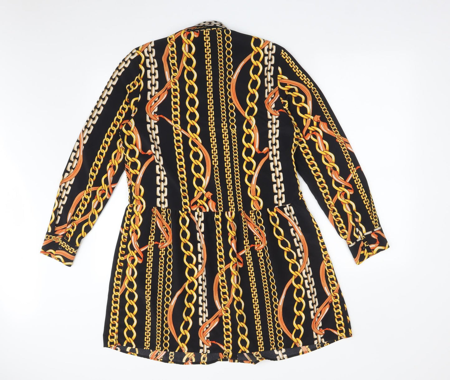Primark Womens Multicoloured Geometric  Shirt Dress  Size 12