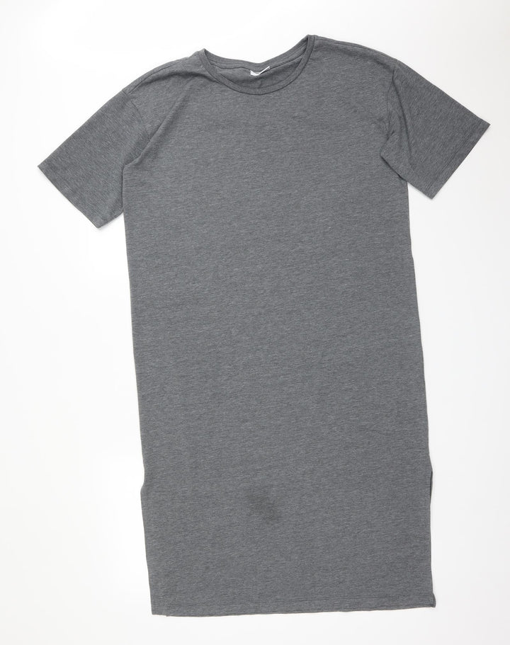 Noisy may Womens Grey T-Shirt Dress Size M