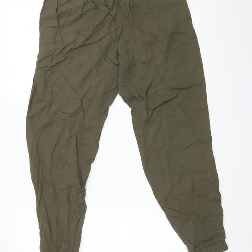 H&M Womens Green   Trousers  Size 10 L27 in