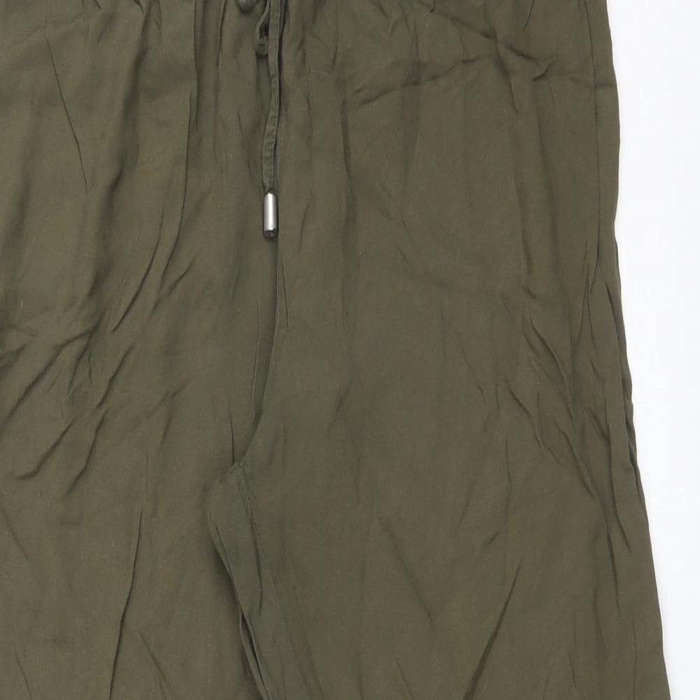 H&M Womens Green   Trousers  Size 10 L27 in