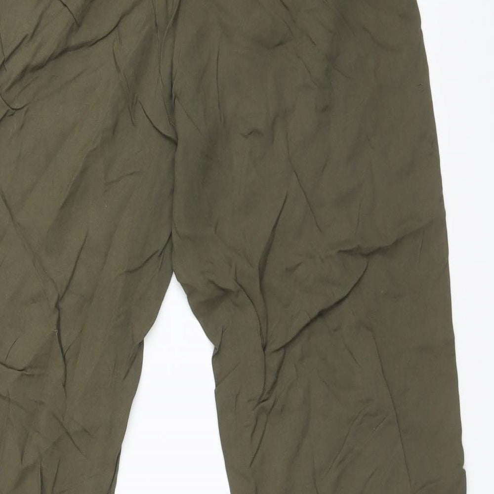 H&M Womens Green   Trousers  Size 10 L27 in