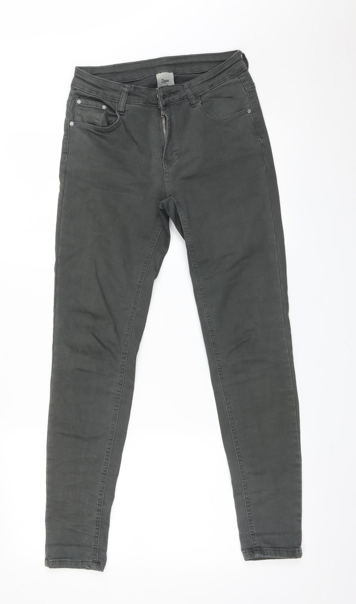 Denim Womens Green   Skinny Jeans Size S L28 in