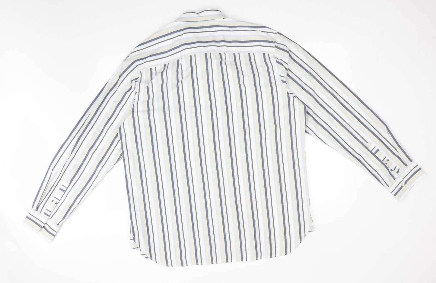 TIMERLAND Mens Multicoloured Striped   Button-Up Size XL