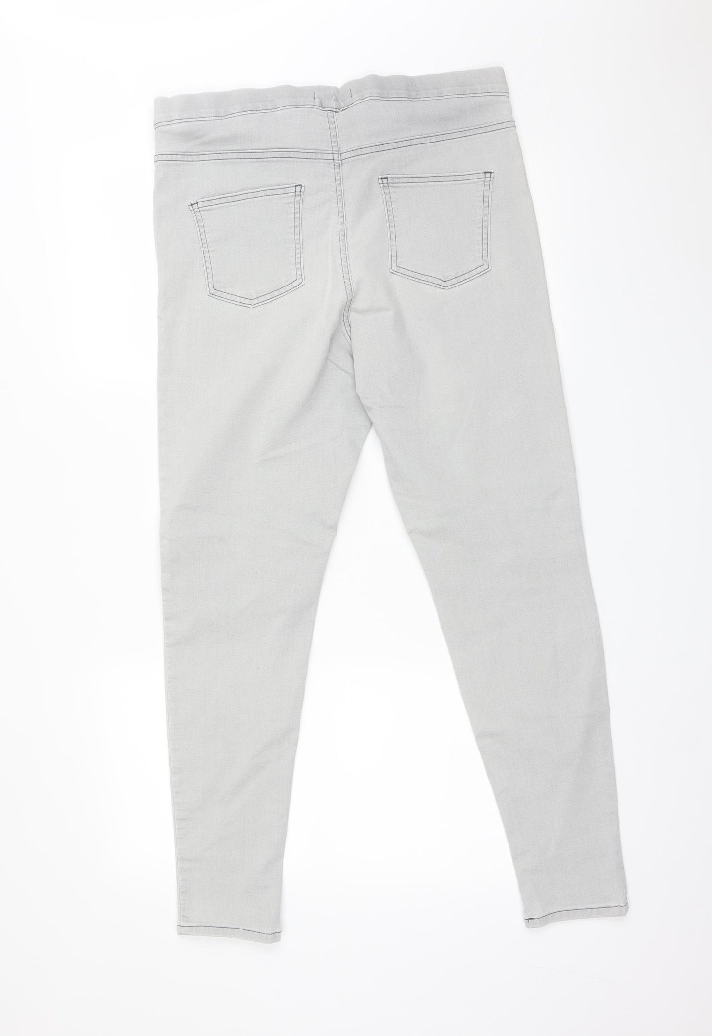 M&S Womens Grey   Jegging Jeans Size 16 L28 in