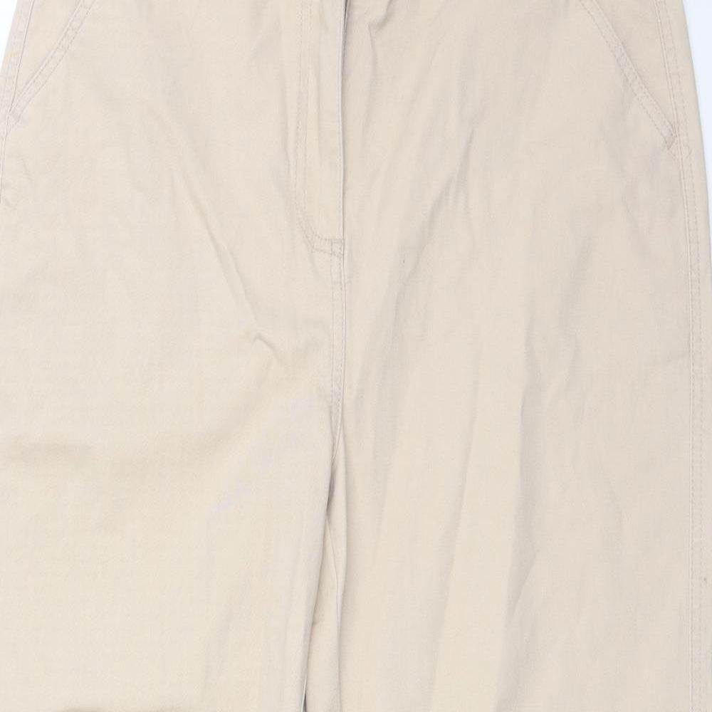Papaya Womens Beige   Chino Trousers Size 14 L22 in