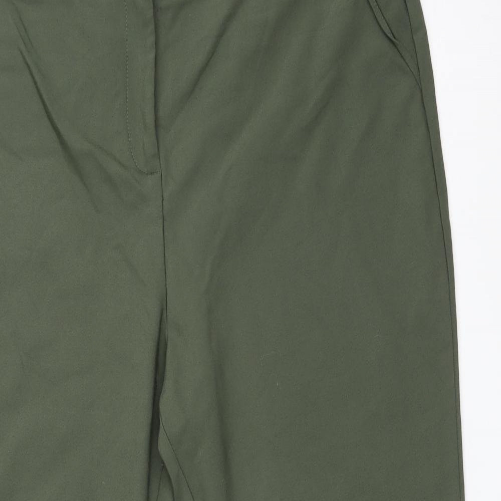 Papaya Womens Green   Chino Trousers Size 16 L26 in