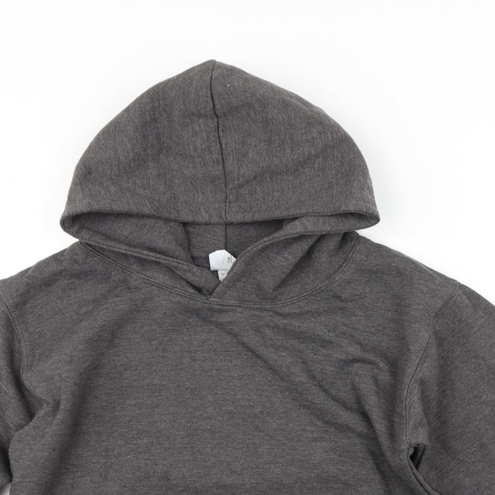 Preworn Boys Grey   Pullover Hoodie Size 9-10 Years