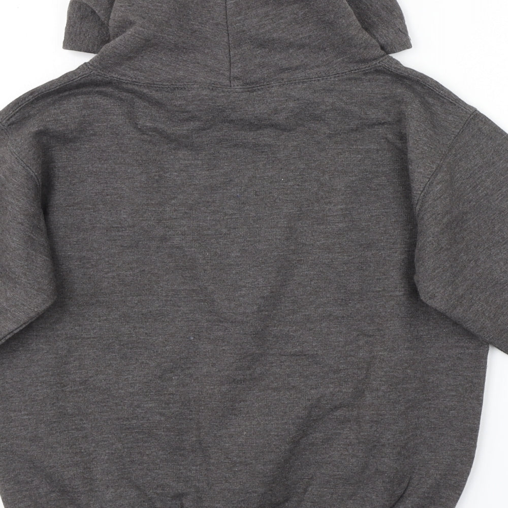 Preworn Boys Grey   Pullover Hoodie Size 9-10 Years