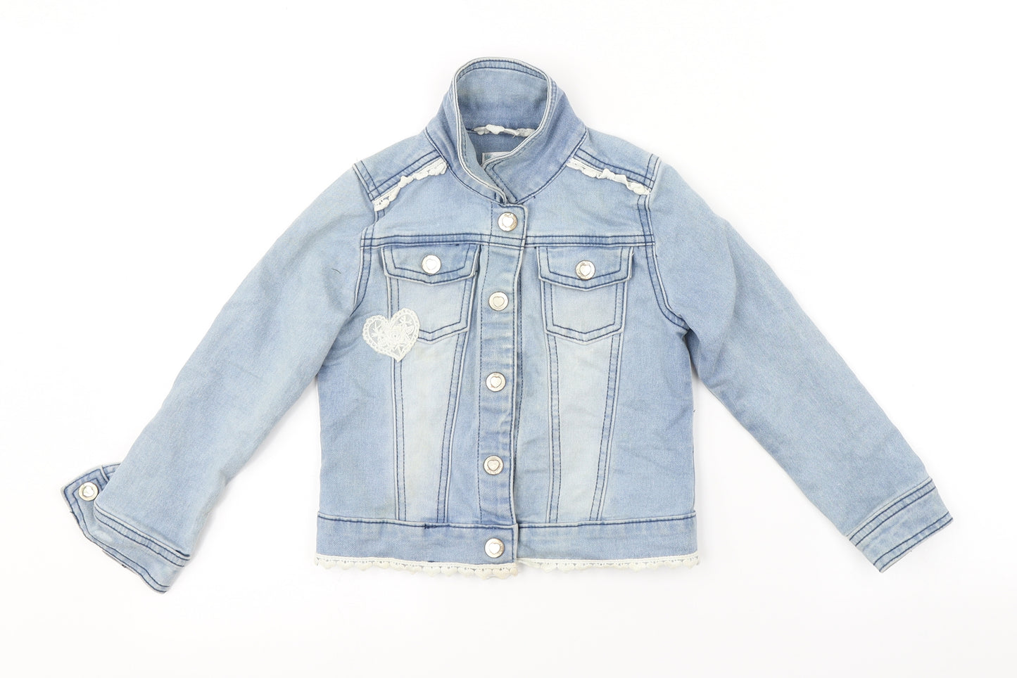 M&CO. Girls Blue   Jacket  Size 5-6 Years  - DENIM JACKET