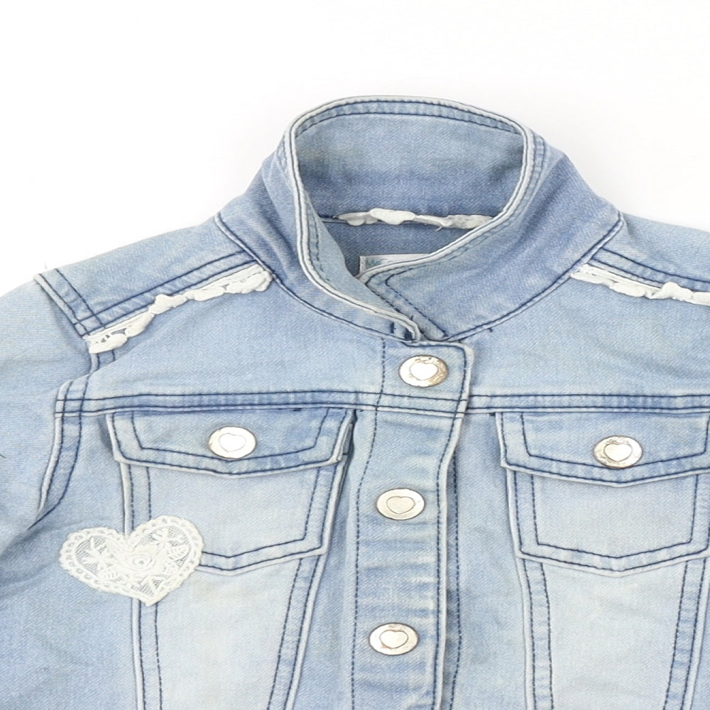 M&CO. Girls Blue   Jacket  Size 5-6 Years  - DENIM JACKET