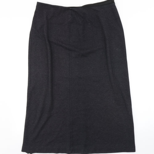 M&S Womens Grey   A-Line Skirt Size 16