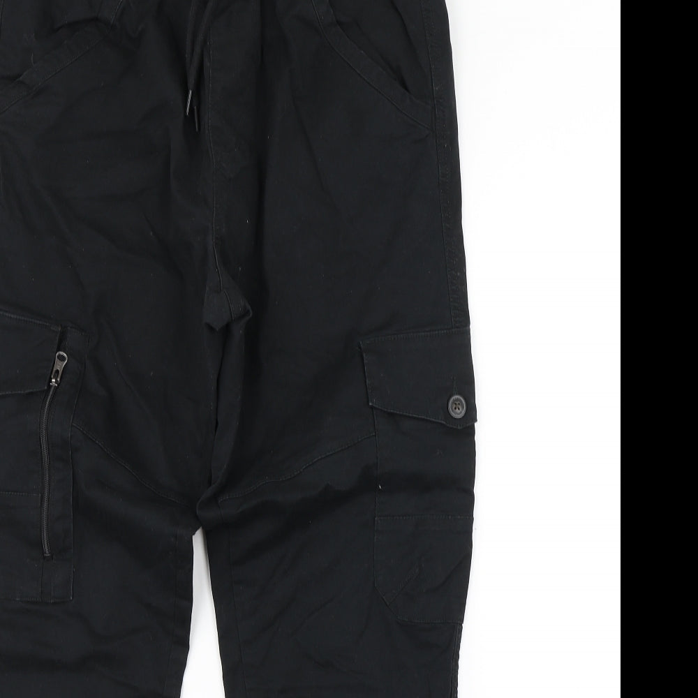 Easy Mens Black   Cargo Trousers Size 34 in L31 in