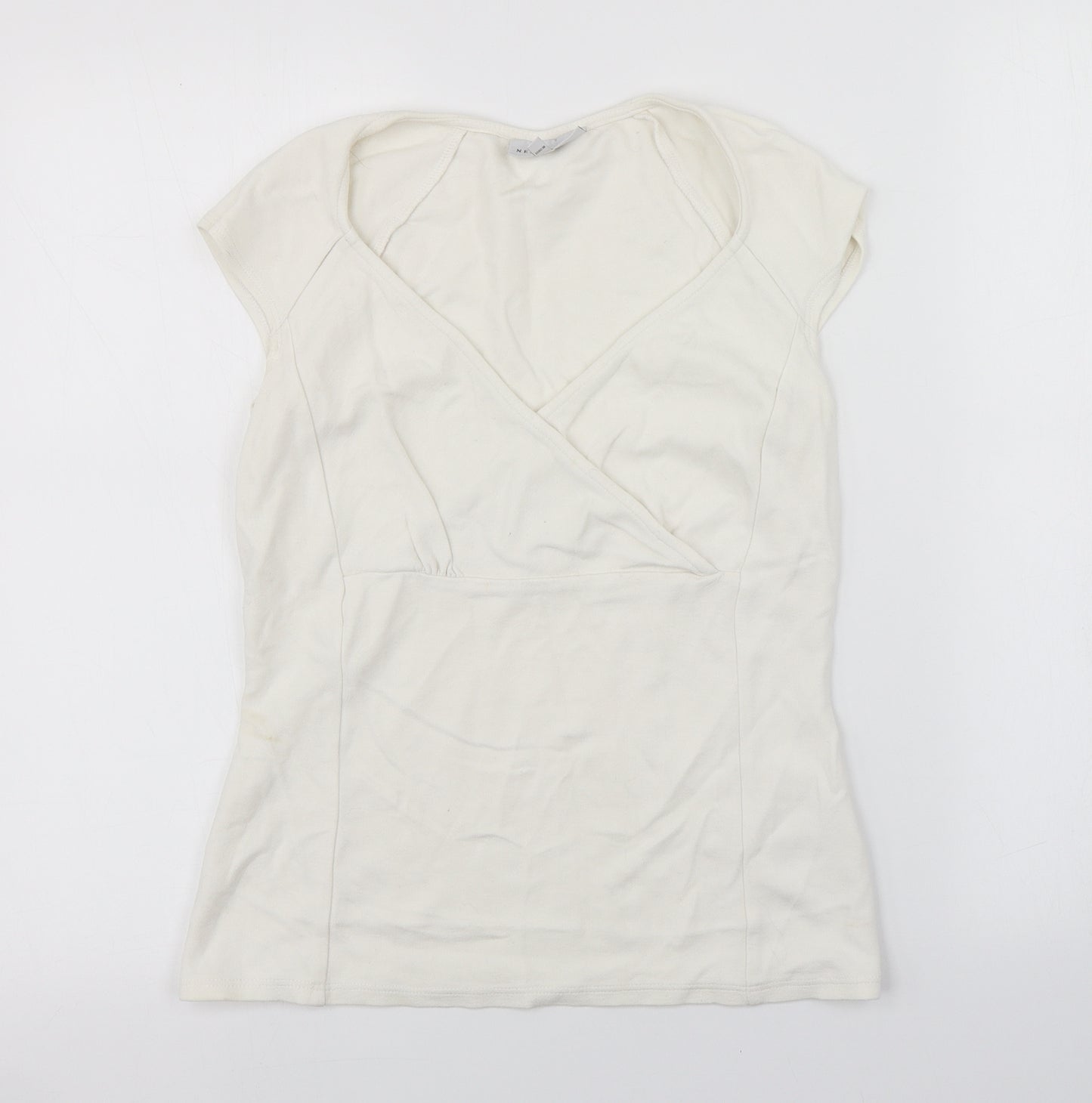 NEXT Womens White   Basic Blouse Size 10