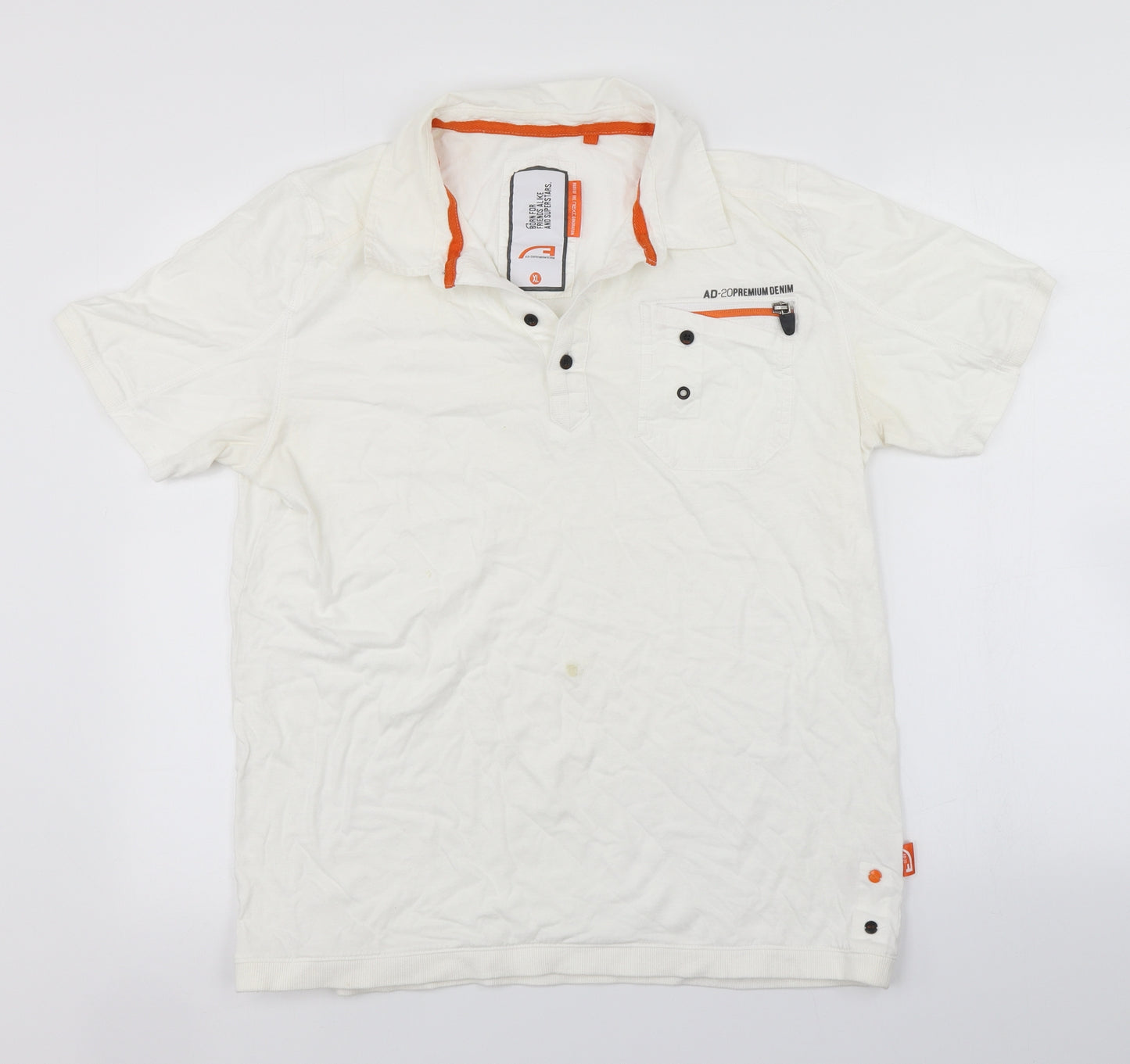NEXT Mens White    Polo Size XL