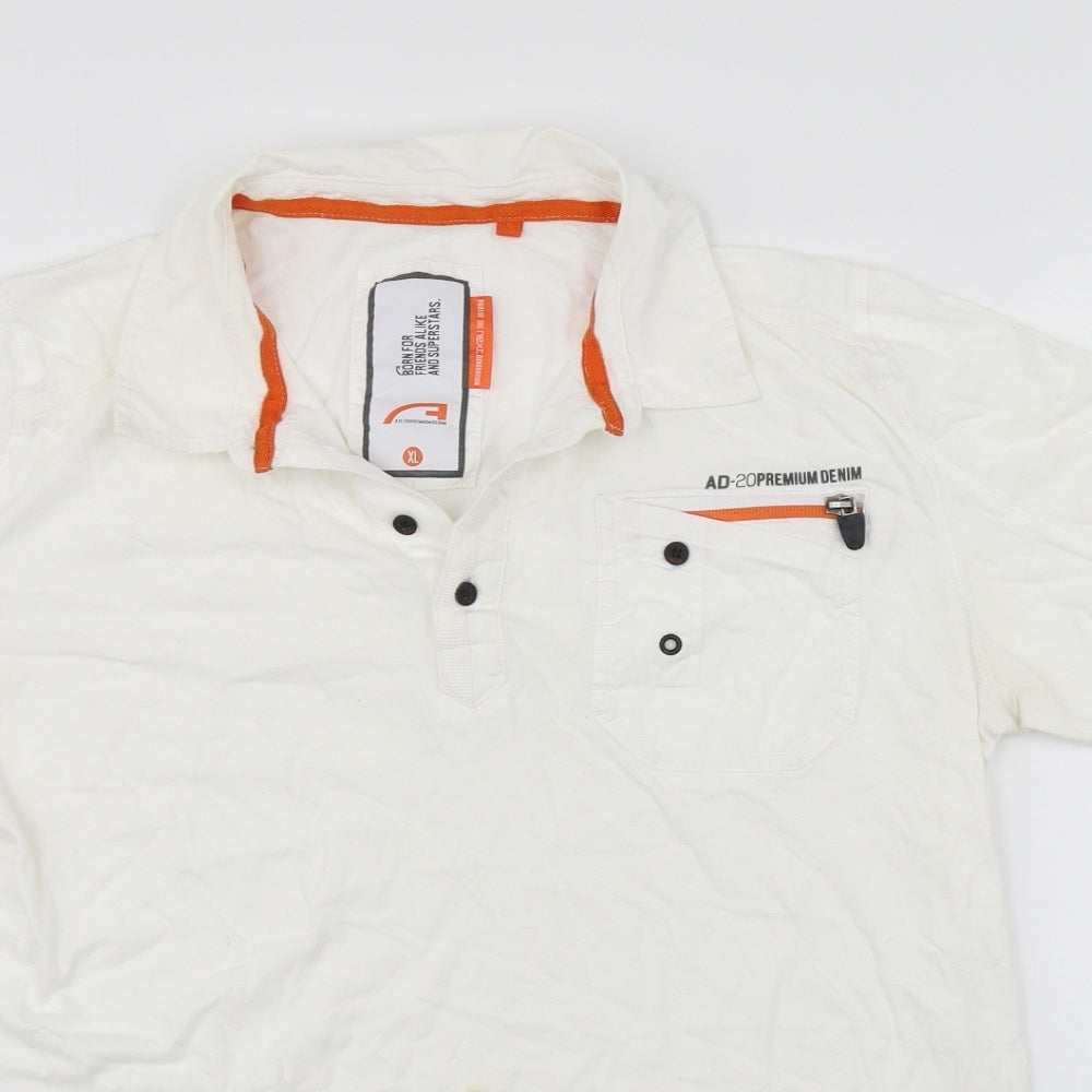 NEXT Mens White    Polo Size XL