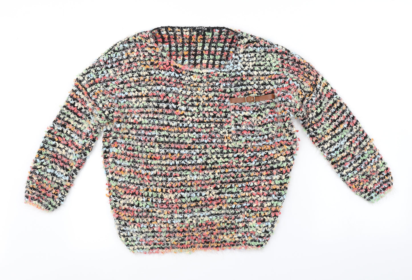 Stella Womens Multicoloured Striped  Pullover Jumper Size 10