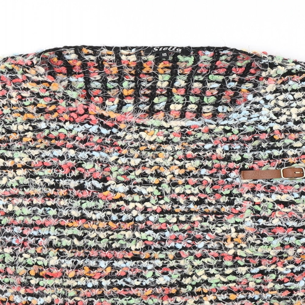Stella Womens Multicoloured Striped  Pullover Jumper Size 10